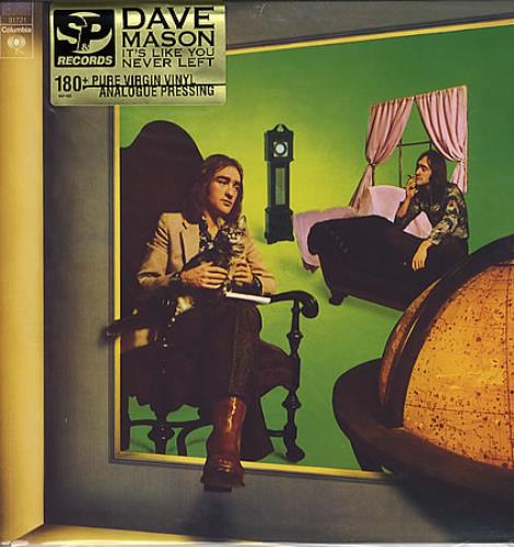 Dave Mason It's Like You Never Left vinyl LP album (LP record) US DMSLPIT349165