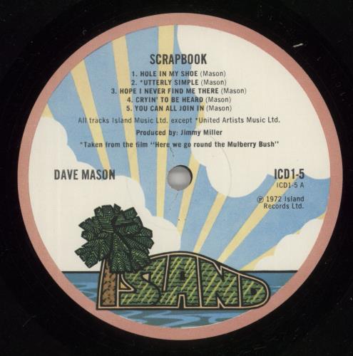 Dave Mason Scrapbook - 1st - EX 2-LP vinyl record set (Double LP Album) UK DMS2LSC742043
