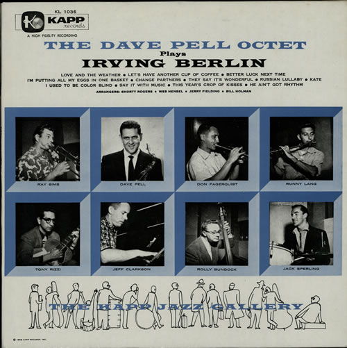 Dave Pell Plays Irving Berlin vinyl LP album (LP record) Spanish 1DPLPPL567207