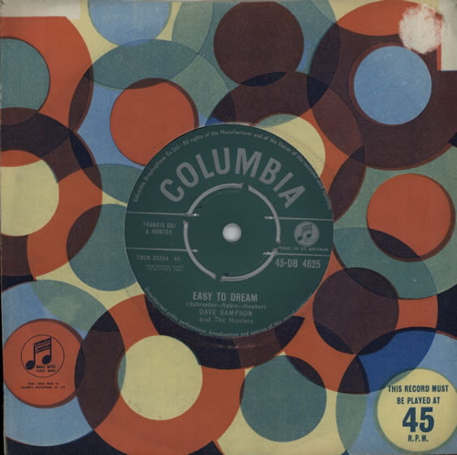 Dave Sampson Easy To Dream 7" vinyl single (7 inch record / 45) UK DCY07EA572901