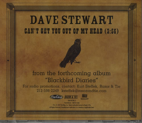 David A. Stewart Can't Get You Out Of My Head CD single (CD5 / 5") US STEC5CA543335