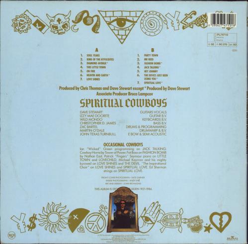 David A. Stewart Dave Stewart And The Spiritual Cowboys - EX vinyl LP album (LP record) UK STELPDA770559