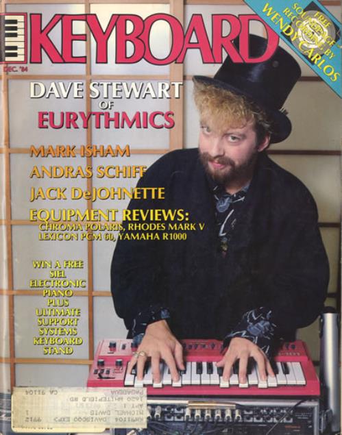 David A. Stewart Keyboard magazine US STEMAKE552868