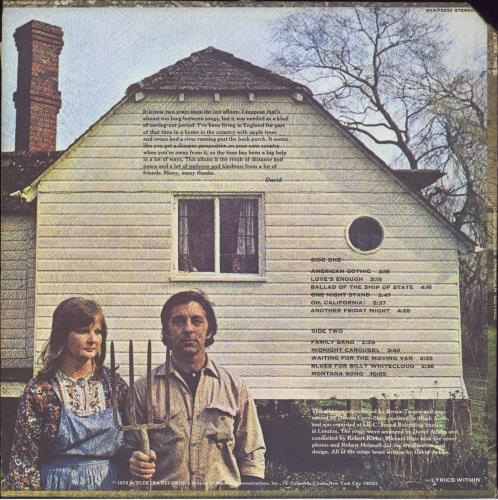 David Ackles American Gothic vinyl LP album (LP record) US AKLLPAM371446