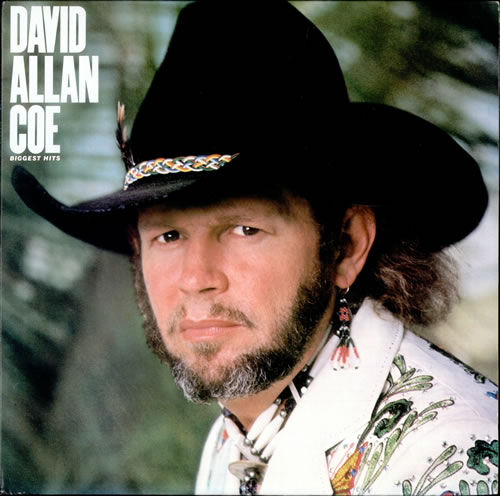 David Allan Coe Biggest Hits vinyl LP album (LP record) US D26LPBI524332