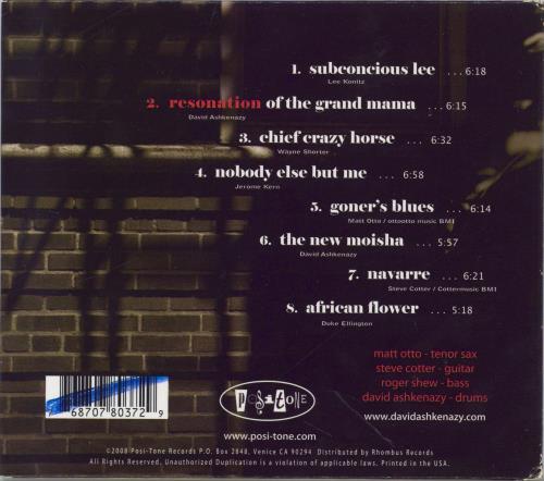 David Askenazy Resonation CD album (CDLP) US 3L6CDRE768506