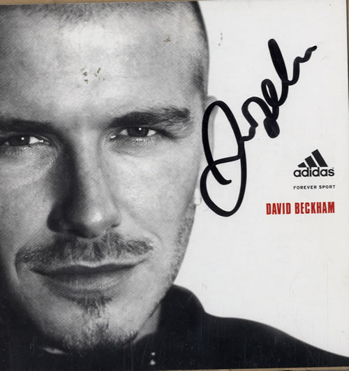David Beckham Autographed Promotional Card memorabilia UK -DBMMAU259839