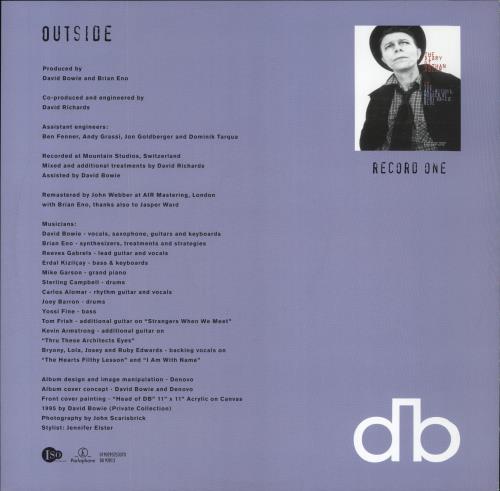David Bowie 1. Outside: Remastered 2-LP vinyl record set (Double LP Album) UK BOW2LOU846047