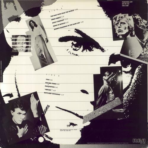 David Bowie 1980 All Clear + Insert vinyl LP album (LP record) US BOWLPAL11748