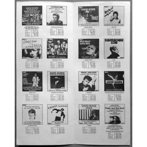 David Bowie 1980 All Clear + Insert vinyl LP album (LP record) US BOWLPAL11748