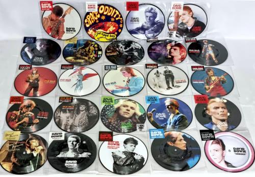 David Bowie 40th Anniversary Edition Collection - 24 x UK Picture Disc Singles 7" vinyl picture disc (7 inch picture disc single) UK BOW7PTH795754