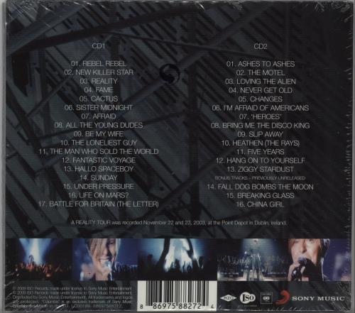 David Bowie A Reality Tour Live - Sealed 2 CD album set (Double CD) UK BOW2CAR492112