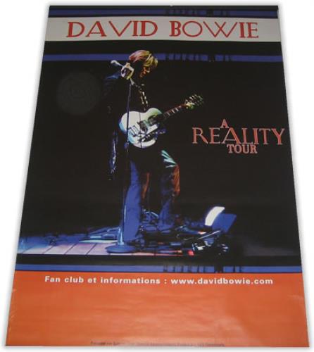 David Bowie A Reality Tour poster French BOWPOAR389707