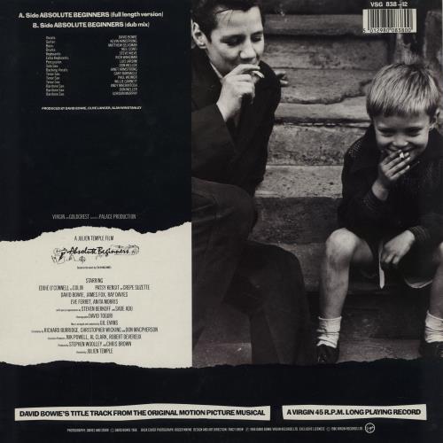 David Bowie Absolute Beginners + Insert - EX 12" vinyl single (12 inch record / Maxi-single) UK BOW12AB751582