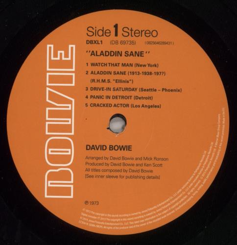 David Bowie Aladdin Sane - 180gm vinyl LP album (LP record) UK BOWLPAL735806
