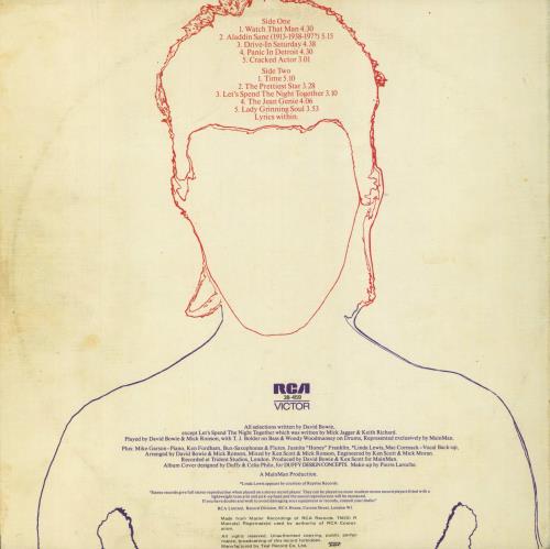 David Bowie Aladdin Sane - 1st vinyl LP album (LP record) South African BOWLPAL797738