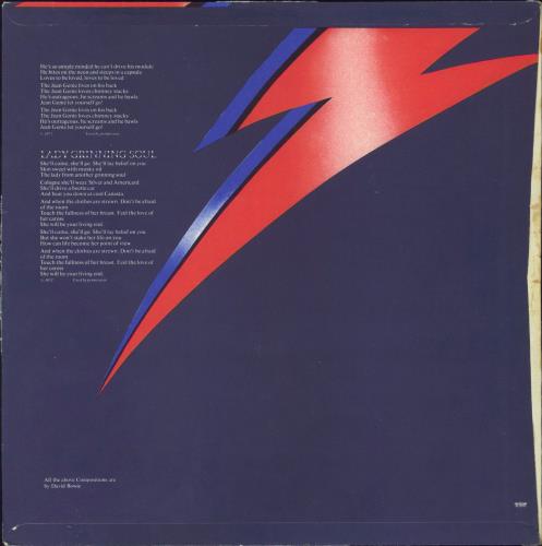 David Bowie Aladdin Sane - 1st vinyl LP album (LP record) South African BOWLPAL797738