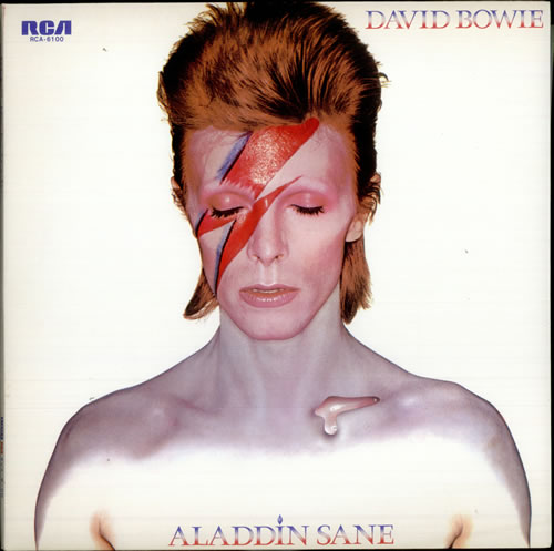 David Bowie Aladdin Sane - White Label vinyl LP album (LP record) Japanese BOWLPAL515437