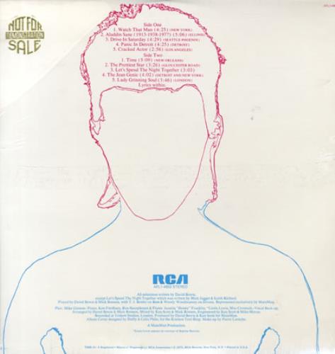 David Bowie Aladdin Sane vinyl LP album (LP record) US BOWLPAL463550