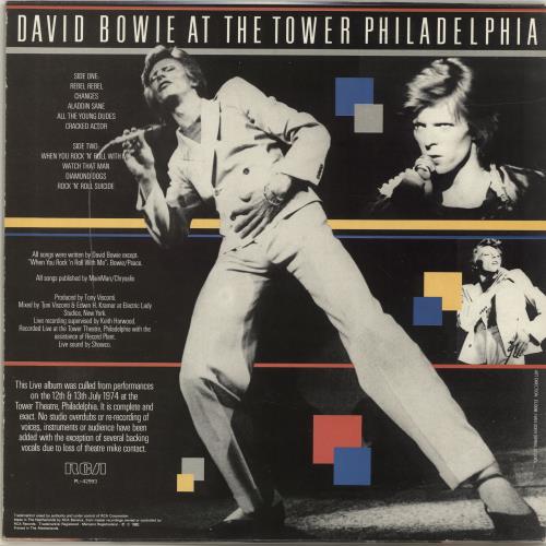 David Bowie At The Tower Philadelphia - EX vinyl LP album (LP record) Dutch BOWLPAT696187