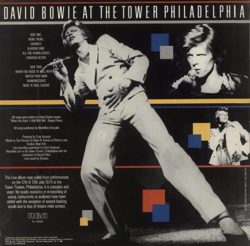 David Bowie At The Tower Philadelphia - VG vinyl LP album (LP record) Dutch BOWLPAT858917