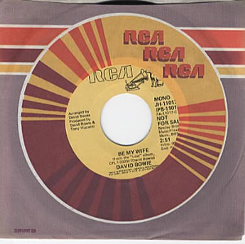 David Bowie Be My Wife 7" vinyl single (7 inch record / 45) US BOW07BE66256