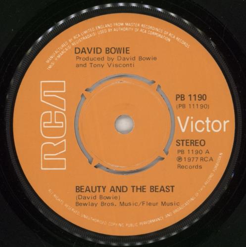 David Bowie Beauty And The Beast - P/S 7" vinyl single (7 inch record / 45) UK BOW07BE68529