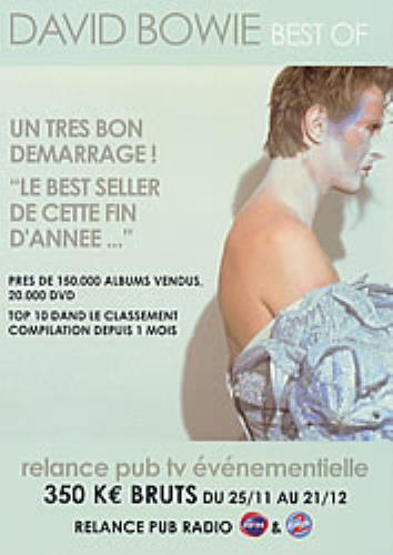 David Bowie Best Of handbill French BOWHBBE241347