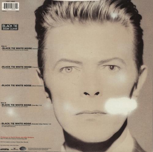 David Bowie Black Tie White Noise 12" vinyl single (12 inch record / Maxi-single) UK BOW12BL156483