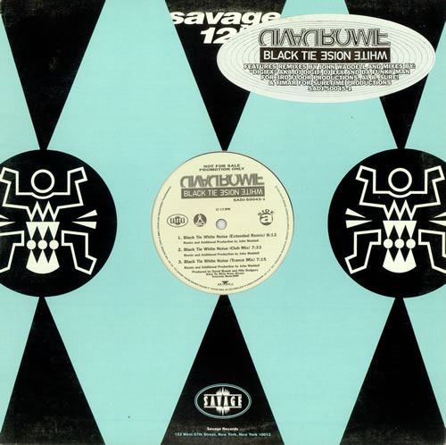 David Bowie Black Tie White Noise 12" vinyl single (12 inch record / Maxi-single) US BOW12BL20701