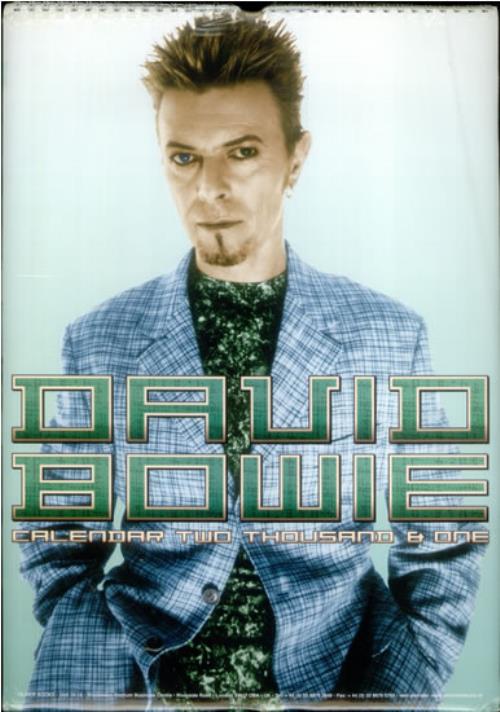 David Bowie Calendar 2001 calendar UK BOWCACA542292