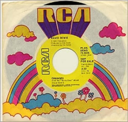 David Bowie Changes 7" vinyl single (7 inch record / 45) US BOW07CH181623