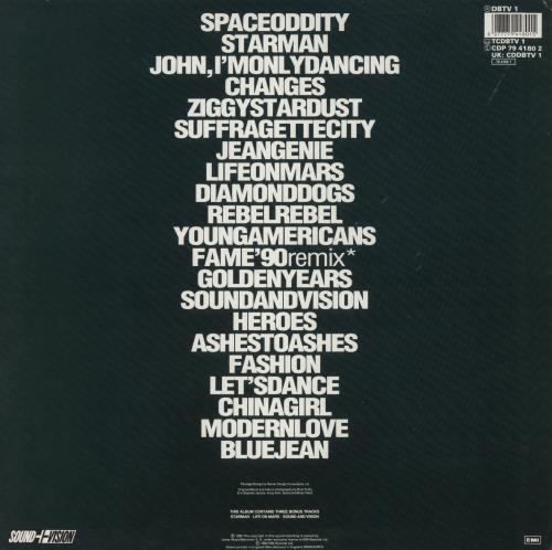 David Bowie ChangesBowie - Title Sticker - EX 2-LP vinyl record set (Double LP Album) UK BOW2LCH672797