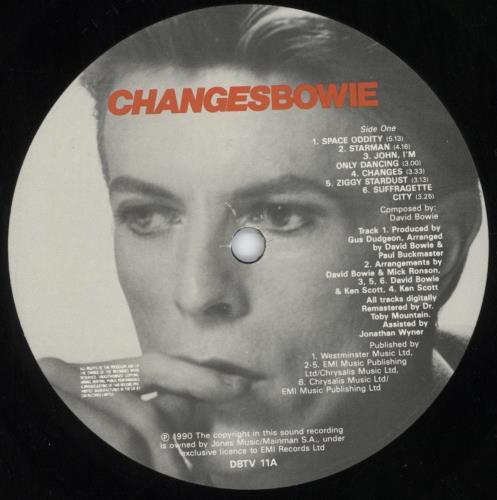 David Bowie ChangesBowie 2-LP vinyl record set (Double LP Album) UK BOW2LCH654882