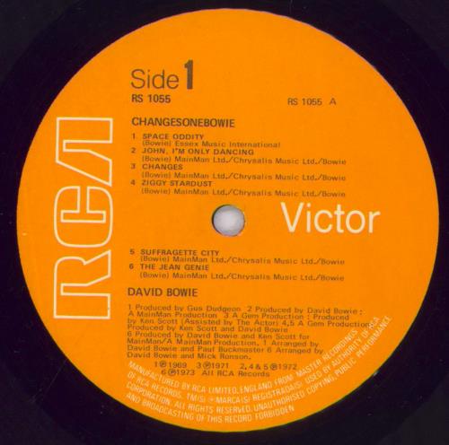 David Bowie ChangesOneBowie - 1st vinyl LP album (LP record) UK BOWLPCH758013