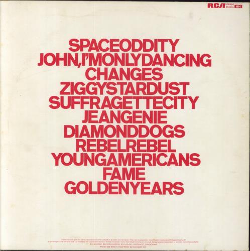 David Bowie ChangesOneBowie - 1st vinyl LP album (LP record) UK BOWLPCH758013