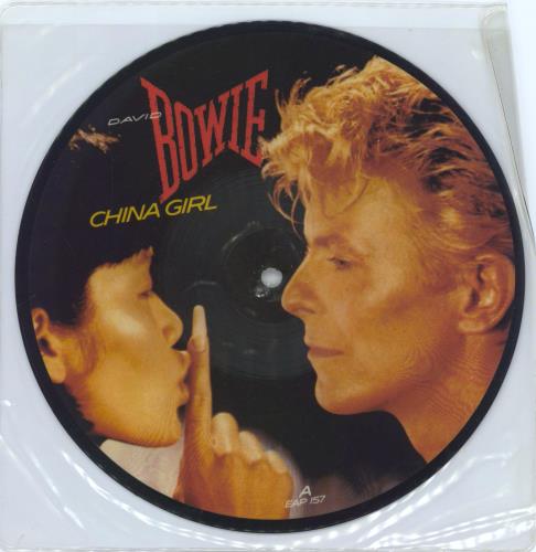 David Bowie China Girl 7" vinyl picture disc (7 inch picture disc single) UK BOW7PCH07997