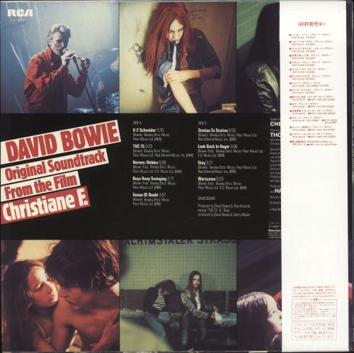 David Bowie Christiane F + Fashions Insert vinyl LP album (LP record) Japanese BOWLPCH706602
