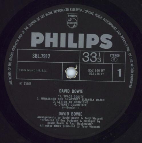 David Bowie David Bowie - Fair vinyl LP album (LP record) UK BOWLPDA652685