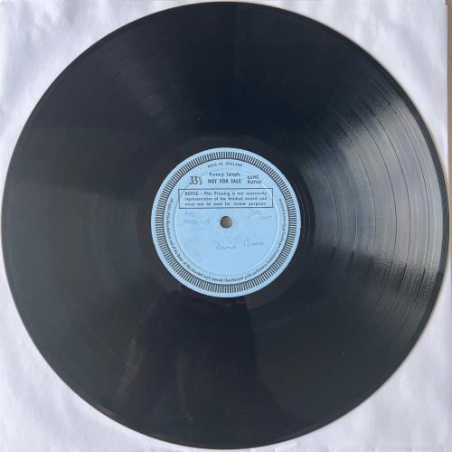 David Bowie David Bowie - Test Pressing - Mono vinyl LP album (LP record) UK BOWLPDA842159
