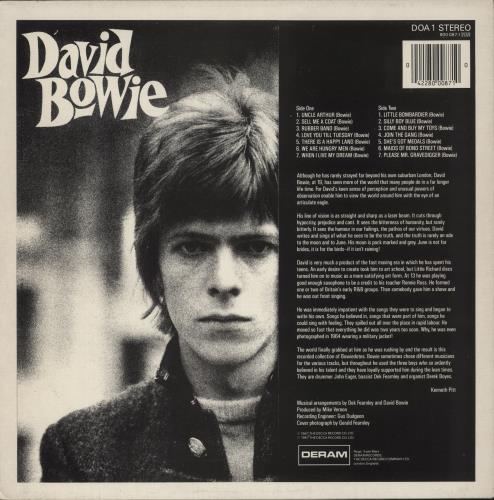 David Bowie David Bowie vinyl LP album (LP record) UK BOWLPDA590263