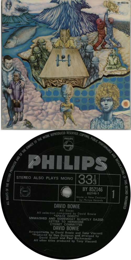 David Bowie David Bowie vinyl LP album (LP record) New Zealand BOWLPDA612085