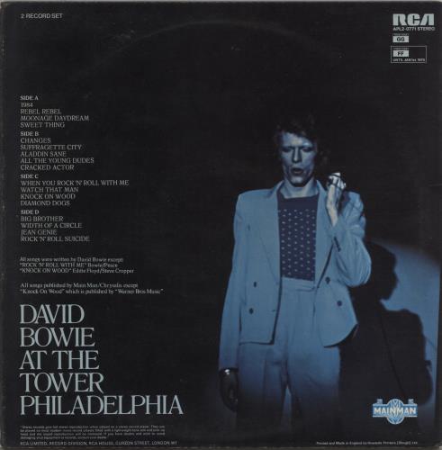 David Bowie David Live - 2nd 2-LP vinyl record set (Double LP Album) UK BOW2LDA510488