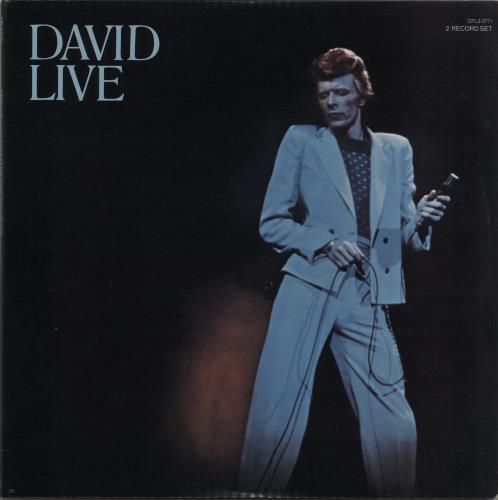 David Bowie David Live - tan label 2-LP vinyl record set (Double LP Album) US BOW2LDA650559
