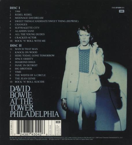 David Bowie David Live 2 CD album set (Double CD) US BOW2CDA650550