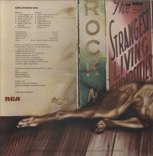 David Bowie Diamond Dogs + Legend Insert vinyl LP album (LP record) UK BOWLPDI280233