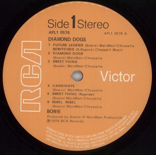 David Bowie Diamond Dogs - 1st - VG vinyl LP album (LP record) UK BOWLPDI876863