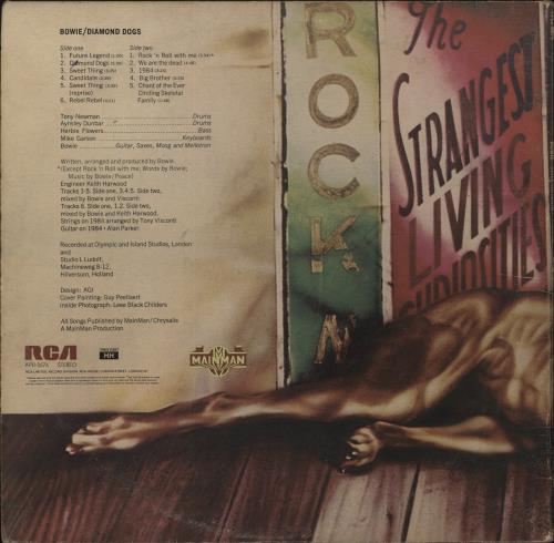 David Bowie Diamond Dogs - 1st - VG vinyl LP album (LP record) UK BOWLPDI876863