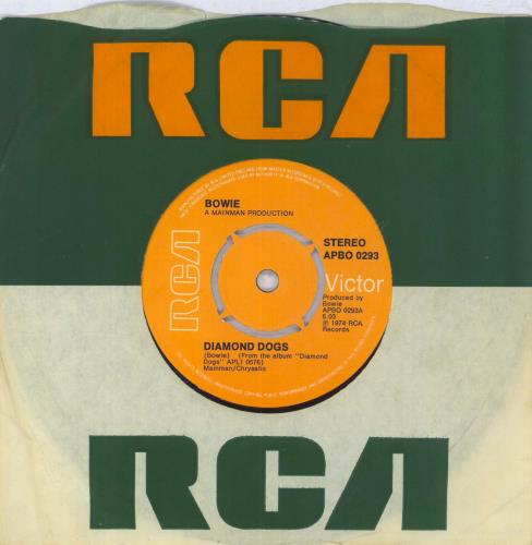 David Bowie Diamond Dogs - Mainmain Labels 7" vinyl single (7 inch record / 45) UK BOW07DI830108