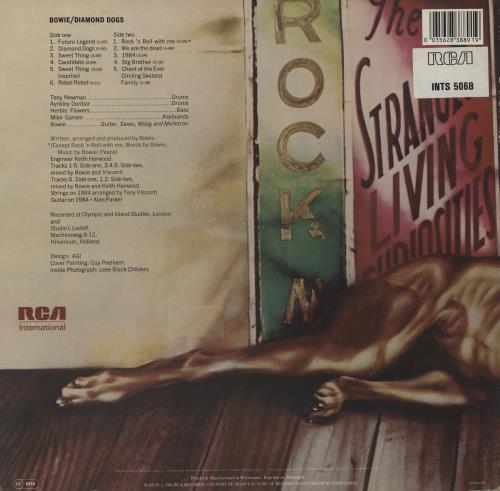 David Bowie Diamond Dogs - Mid 80s vinyl LP album (LP record) UK BOWLPDI761393
